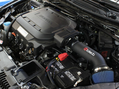 aFe Retain Air Intake System - Honda Accord V6 2013-2014 TR-1021B-R Photo - Mounted