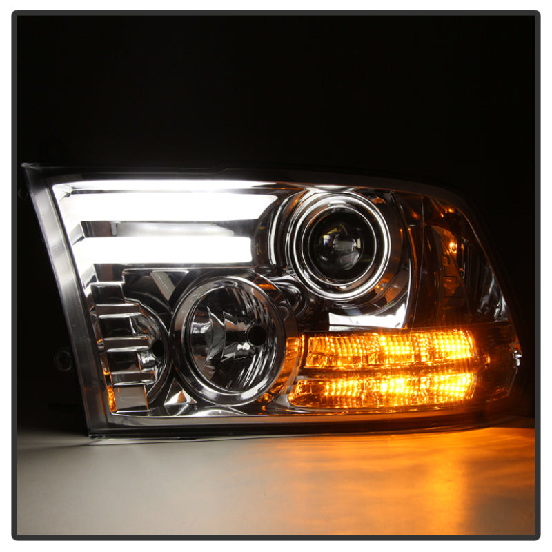 Spyder Dodge Ram 13-15 Projector Headlights Light Bar DRL Chrome PRO-YD-DR13-LBDRL-C 5080905 5080905 User 1