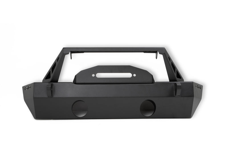 DV8 Offroad 07-23 Jeep Wrangler/Gladiator JT/JK/JL FS-25 Stubby Front Bumper w/Plated Bull Bar FBJL-06 FBJL-06 Photo - Unmounted