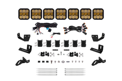 Diode Dynamics Prinsu/Sherpa Roof Racks- SS5 7-Pod CrossLink Mounting Kit - Pro Yellow Combo DD7829 DD7829 Photo - Primary