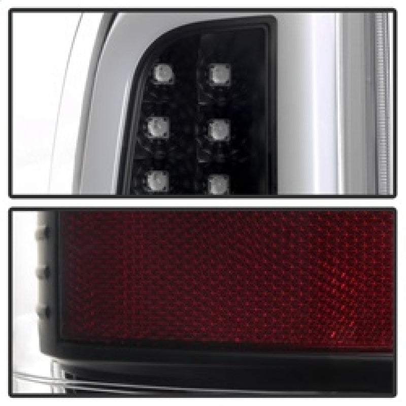 Spyder 08-16 Ford Super Duty F-250 V3 Light Bar LED Tail Lights - Black (ALT-YD-FS07V3-LBLED-BK) 5084712 5084712 Photo - Unmounted