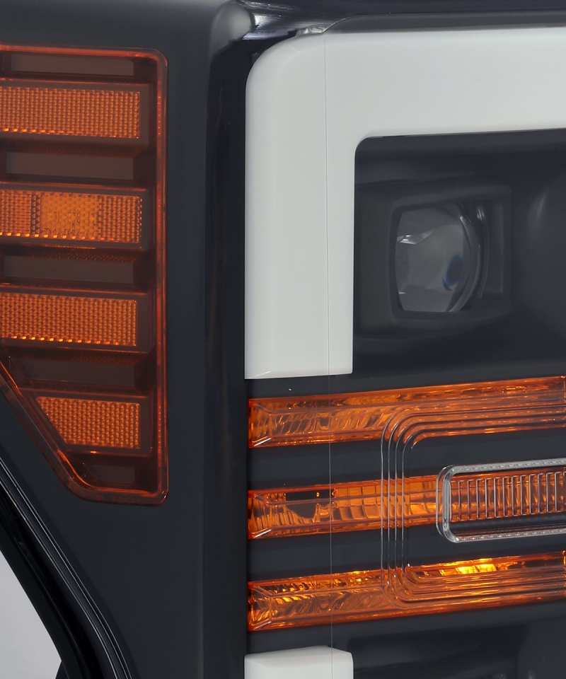 AlphaRex 17-19 Ford F-250 SD PRO-Series Proj Headlight Plnk Style Matte Blk w/Activ Light/Seq Signal 880106 880106 User 3