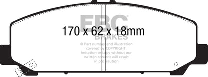 EBC Disc Brake Pad Set DP61808 Photo - Primary