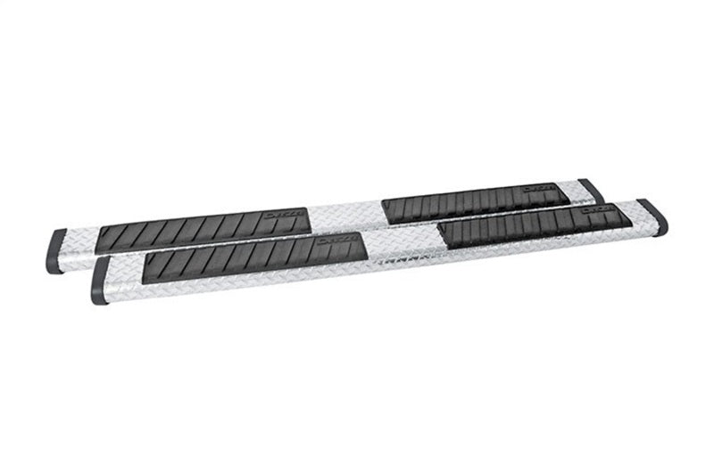 Dee Zee Deezee Universal Tubes - 6In Oval - Black Tread Aluminum (ExtCab) DZ16412 DZ16412 Photo - Primary