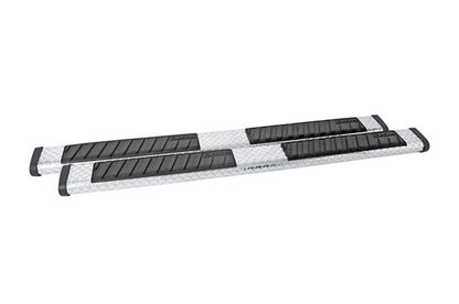 Dee Zee Deezee Universal Tubes - 6In Oval - Black Tread Aluminum (CrewCab) DZ16422 DZ16422 Photo - Primary