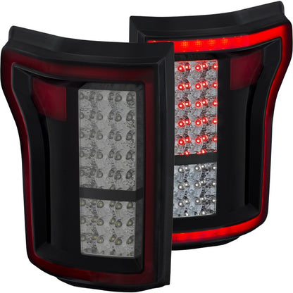 Anzo 2015-2016 Ford F-150 LED Taillights Red/Smoke 311263 Photo - Primary