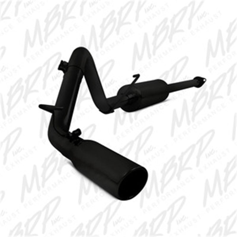 MBRP 09-14 Toyota Tacoma 4.0L EC/CC Cat-Back Single Exit AL - Black S5326BLK Photo - Primary