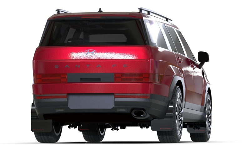 Rally Armor 2024+ Hyundai Santa Fe Black Mud Flap w/ Red Logo MF118-UR-BLK-RD MF118-UR-BLK-RD User 1