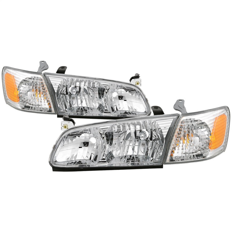 SPYDER xTune 00-01 Toyota Camry 4pc OEM Style Headlights w/Corner Lights - Chrome (HD-JH-TCAM00-SET-C) 9042812 9042812 Photo - Primary