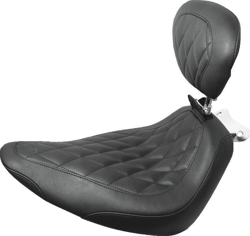 Mustang Motorcycle Mustang 97-21 Harley FL Touring Fender Bib w/Studs - Black 78069 78069 Photo - Primary