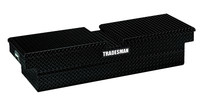 Tradesman Aluminum Gull Wing Cross Bed Truck Tool Box (70in.) - Black 79150T