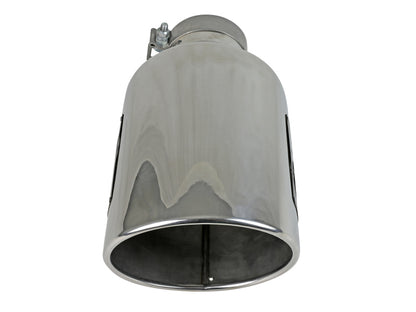 aFe Power MACH Force-Xp 304 Stainless Steel Clamp-on Exhaust Tip - Polished 49T40801-P15 49T40801-P15 Photo - Unmounted