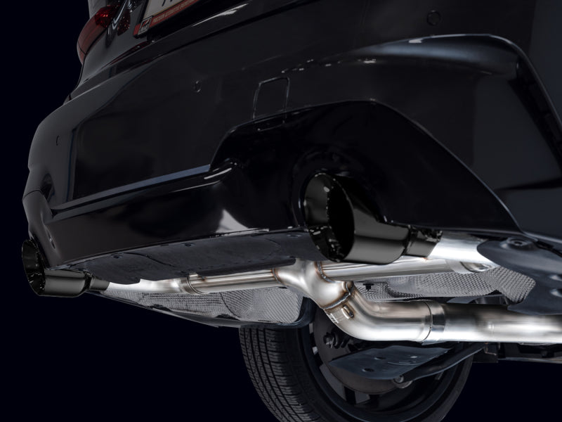 AWE Tuning AWE 19-23 BMW 330i / 21-23 BMW 430i Base G2X Track Edition Axle Back Exhaust - Diamond Black 3020-33429 3020-33429 Photo - Mounted