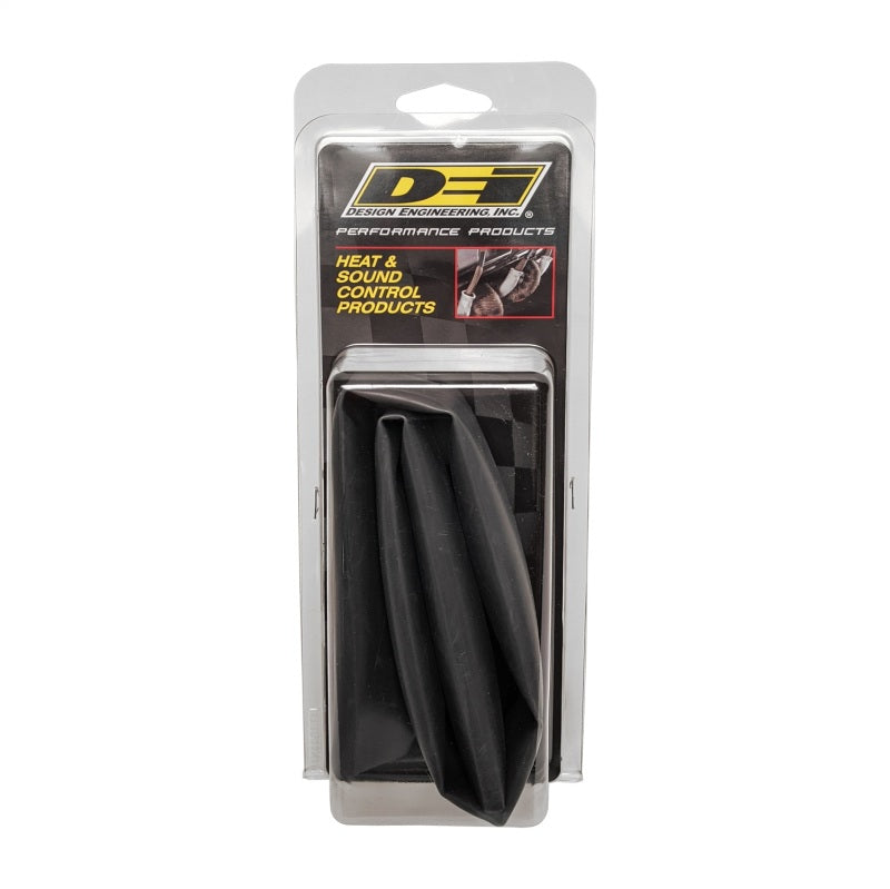 DEI Hi-Temp Shrink Tube 19mm (3/4in) x 2ft w/ Adhesive - Black 10858 10858 Photo - Unmounted