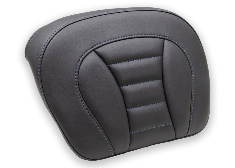 Mustang Motorcycle Mustang 08-21 Harley Electra Glide,Rd Glide,Rd King,Str Glide Tour-Pak Pad w/ Blue Stitch - Black 76886SB 76886SB Photo - Primary