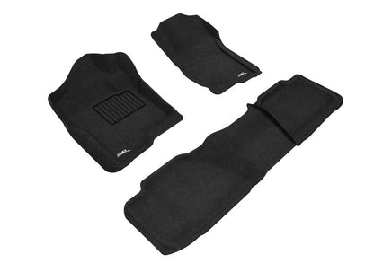 3D MAXpider 07-14 Chevrolet Tahoe With Bench 2nd Row Elegant 1st 2nd Row - Floor Mat Set (Black) L1CH04904709 L1CH04904709 Photo - Primary