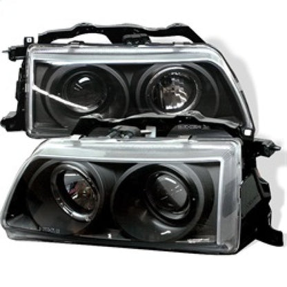 Spyder Honda Civic 90-91/CRX 90-91 Projector Headlights LED Halo Blk PRO-YD-HC90-HL-BK 5010827 5010827 Photo - Primary