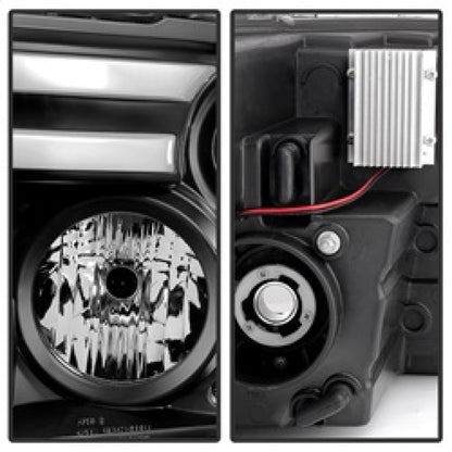 Spyder Dodge Ram 09-12 Projector Headlights Light Bar DRL Black PRO-YD-DR09-LBDRL-BK 5081001 5081001 Photo - Unmounted