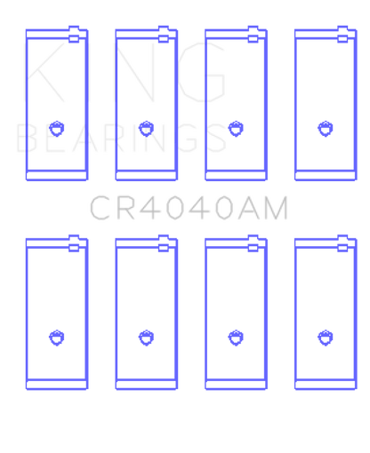 King Engine Bearings Ford Fiesta/Escort Tlb/Gud/J4B 1.0L 1.2L 1.3L (Size +0.50mm) Conrod Bearing Set CR4040AM0.5 CR4040AM0.5 Photo - Primary