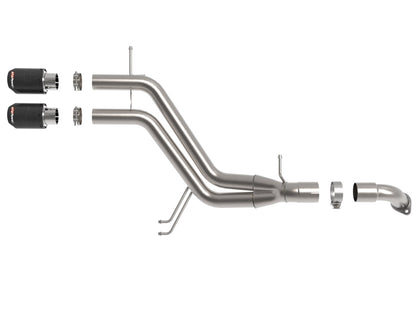 aFe Takeda 13-17 Hyundai Veloster L4-1.6L 2-1/2in 304 SS Axle-Back Exhaust w/ Carbon Fiber Tips 49-37019-C 49-37019-C Photo - Unmounted