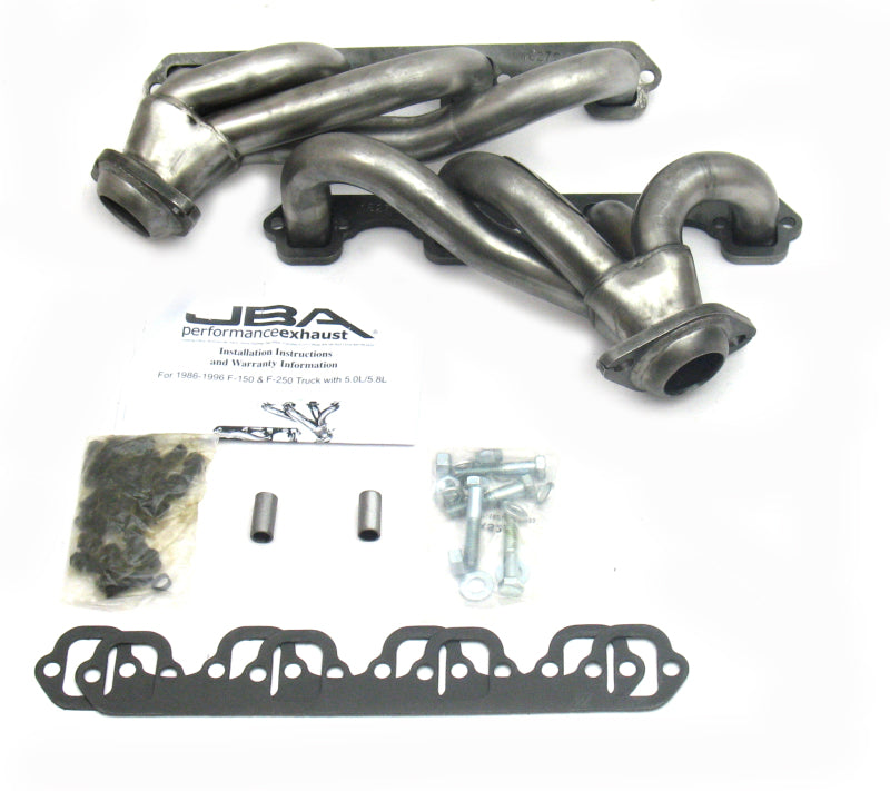 JBA 87-95 Ford F-150 5.0L SBF 1-1/2in Primary Raw 409SS Cat4Ward Header 1627S 1627S Photo - Primary