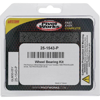 Pivot Works Yamaha Wheel Bearing Kit Premium Bearings 25-1543-P 25-1543-P Photo - Primary