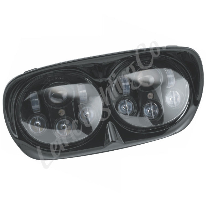 Letric Lighting 98-13 Glide Models LED Black Headlight & Housing Dual 5.75 Projector Lamps LLC-LRHP-BB