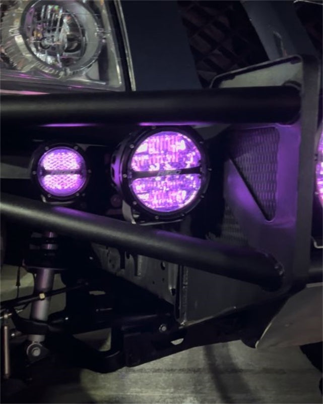 Rigid Industries 360-Series 4in LED Off-Road Diffused Beam - RGBW Backlight (Pair) 36400 36400 Photo - Mounted