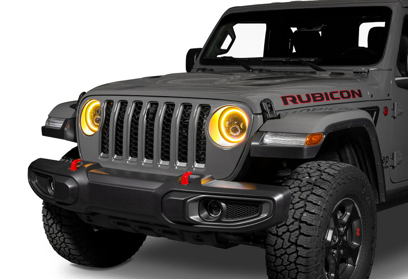 ORACLE Lighting Oracle Jeep Wrangler JL/Gladiator JT 7in. High Powered LED Headlights (Pair) - Dynamic - Dynamic 5769J-332 5769J-332 Photo - lifestyle view