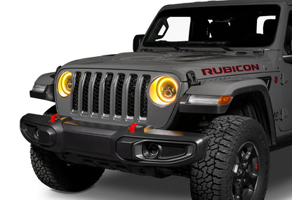 ORACLE Lighting Oracle Jeep Wrangler JL/Gladiator JT 7in. High Powered LED Headlights (Pair) - Dynamic - Dynamic 5769J-332 5769J-332 Photo - lifestyle view