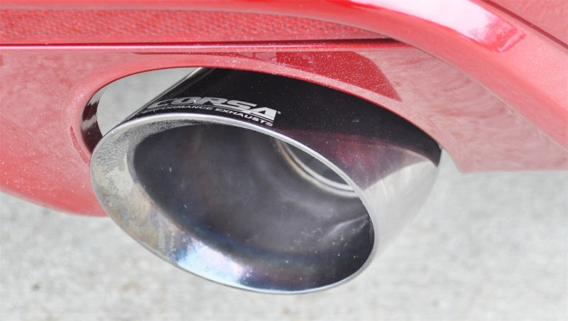 Corsa Performance 2015 Ford Mustang GT 5.0 3" Cat Back Exhaust, Polish Dual 4.5 14328 Photo - Mounted