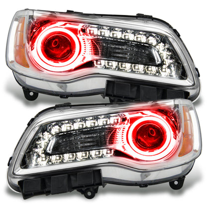 ORACLE Lighting Oracle 11-14 Chrysler 300C NON HID LED Halo Headlights Chrome Housing - Red 7728-003 7728-003 Photo - Primary