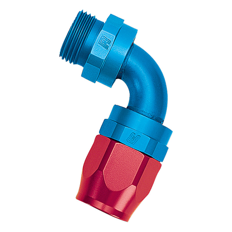 Russell Full Flow Swivel Dry Sump Hose End #10 90-Degree X 1 1/16-12 612260 Photo - Primary