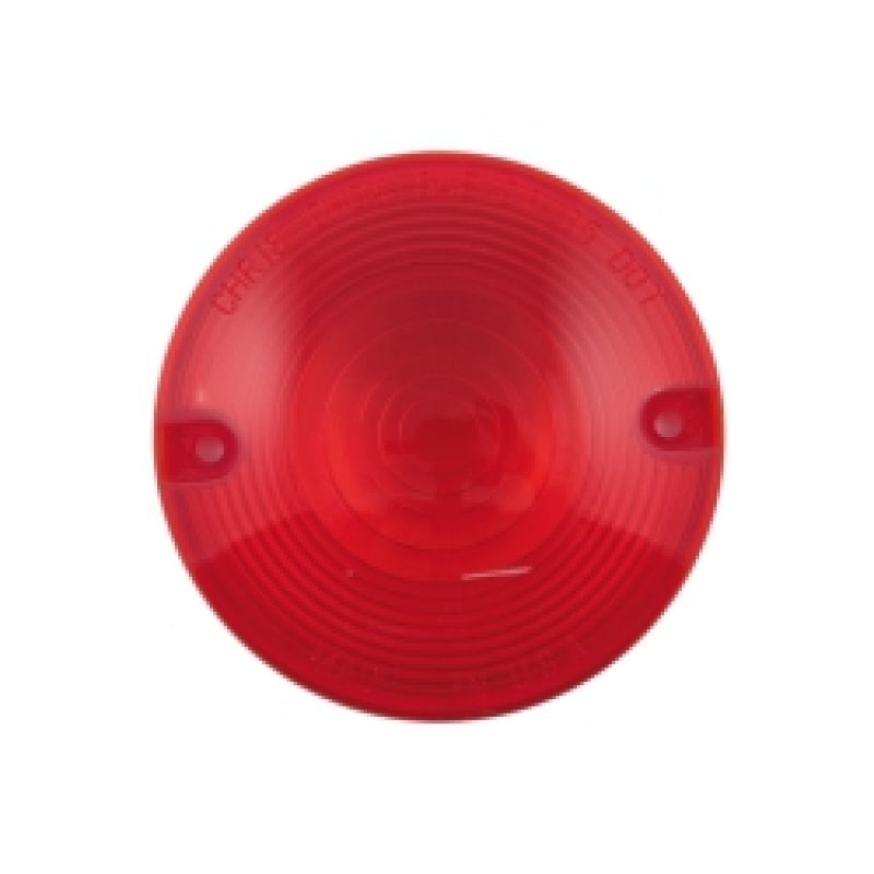 Letric Lighting Red Flat Lens Style Turn Signal Lenses 3In LLC-3R LLC-3R Photo - Primary
