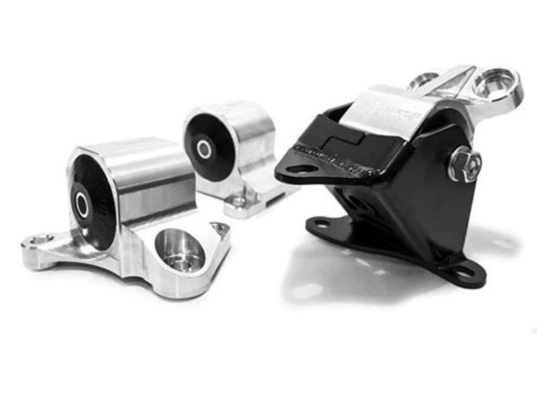 Innovative 96-00 Civic B/D Series Black Aluminum Mounts Solid Bushings (2 Bolt) B10050-SOLID-BA