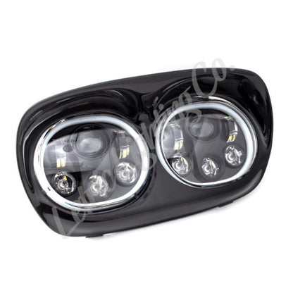 Letric Lighting Hdlght Dual W/Halo 5.75in Blk LLC-LRHP-HBB LLC-LRHP-HBB Photo - Primary