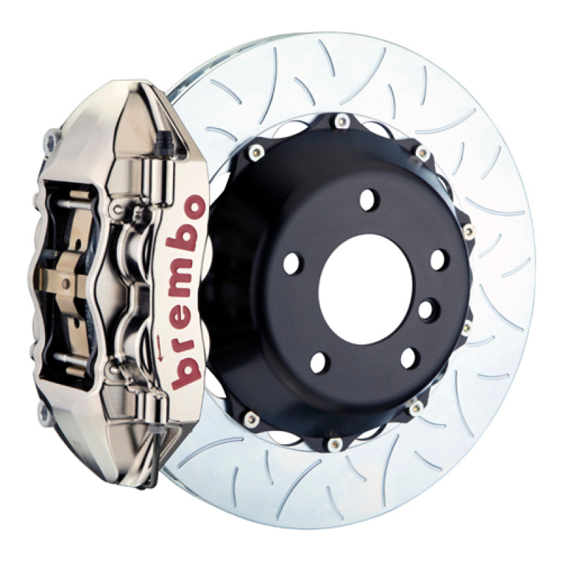 Brembo 19+ 330i Rear GTR BBK 4 Piston Billet 380x28 2pc Rotor Slotted Type3-Nickel 2P3.9064AR