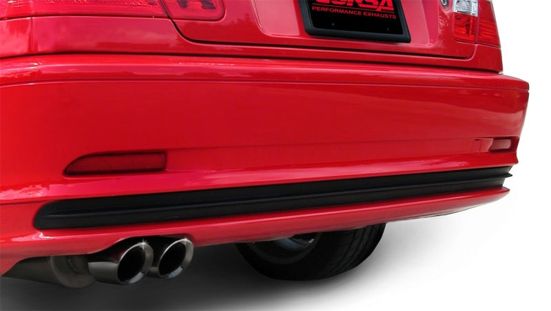 Corsa Performance 01-06 BMW 325i/ci Convertible E46 Black Sport Axle-Back Exhaust 14559BLK Photo - Mounted
