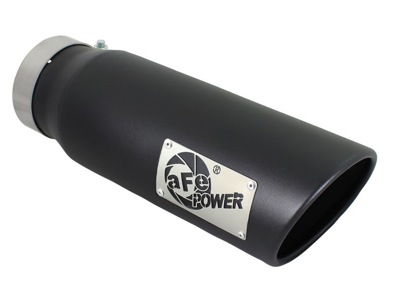 aFe MACH Force-Xp 4in 409 Stainless Steel Exhaust Tip: 4 In x 5 Out x 15L 49T40501-B15 Photo - Primary