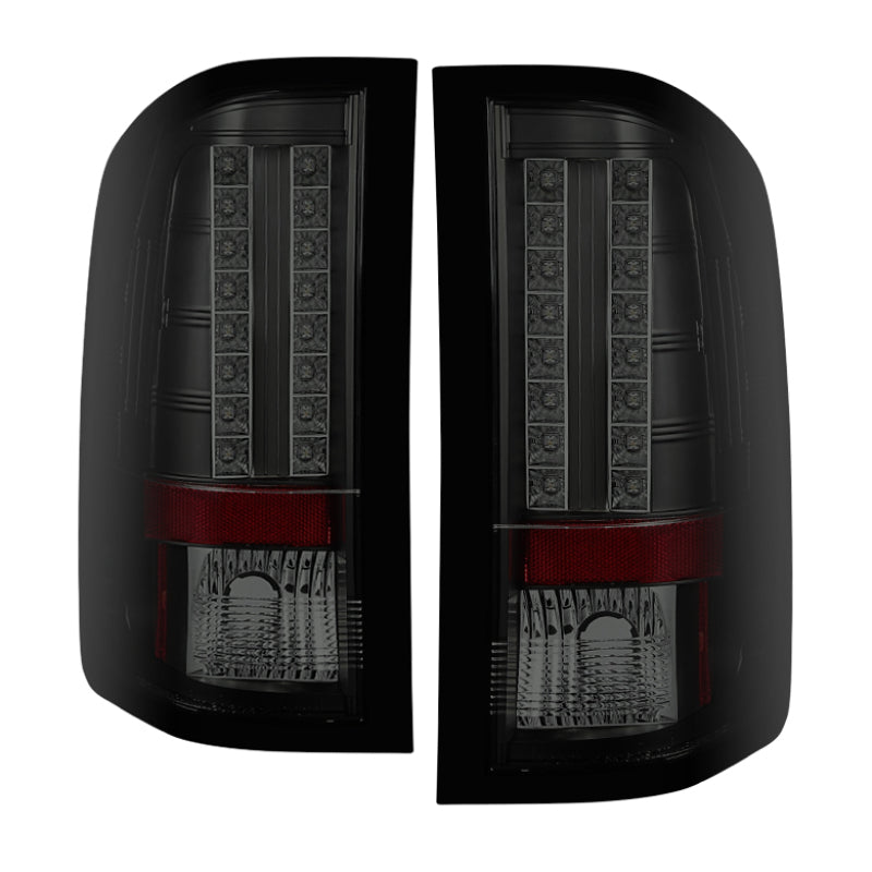 Spyder Chevy Silverado 07-13 LED Tail Lights Blk Smke ALT-YD-CS07-LED-BSM 5078032 5078032 Photo - Primary