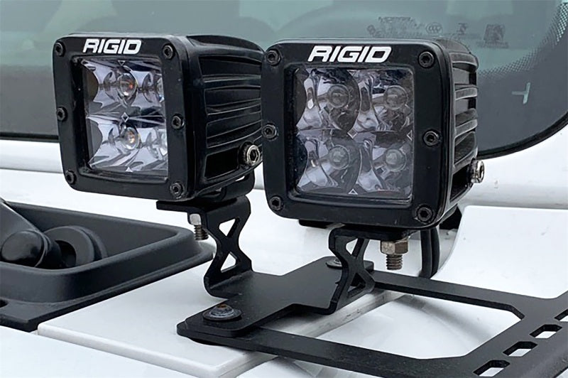 Dee Zee Deezee 18-23 Jeep JL Cowl Double Cube Light Bracket DZ4453JL DZ4453JL Photo - Mounted