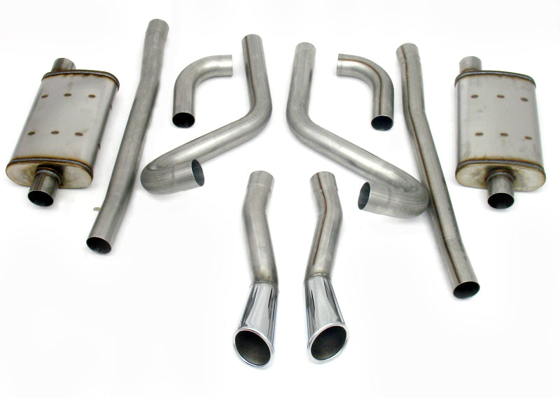 JBA 65-66 Ford Mustang 260-428 409SS Dual Through Rear Valance Header Back Exhaust 40-2653 40-2653 Photo - Primary