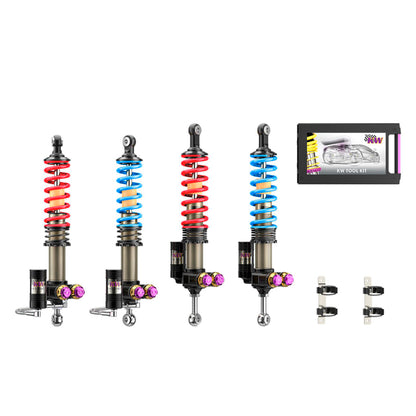 KW 04-05 Porsche Carrera GT Special Edition V5 Coilover Kit W/ Red & Blue Springs 3097100A 3097100A Photo - Primary