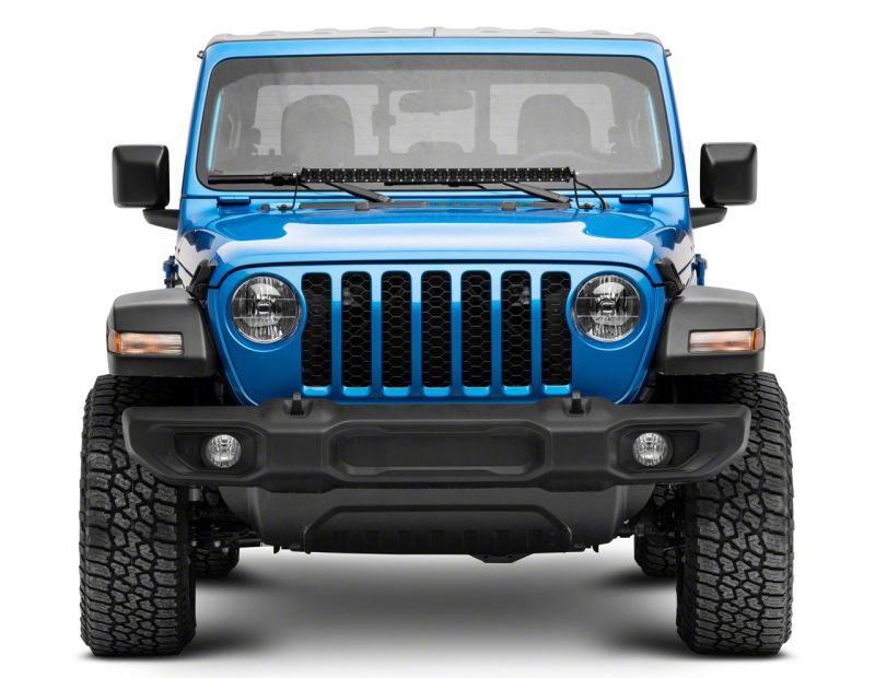 Raxiom 18-23 Jeep Wrangler JL Axial Series 30-In Single Row LED Light Bar w/ Hood Mounting Brackets J139110 J139110 Photo - Close Up