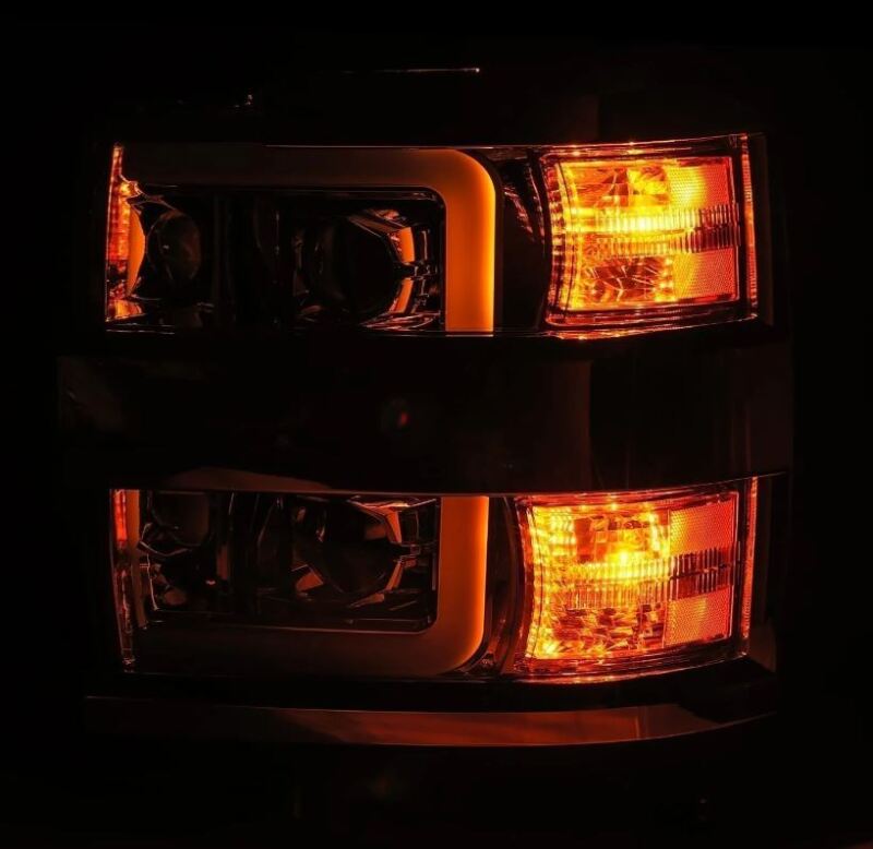 AlphaRex 15-19 Chevy Silverado 2500/3500 LUXX-Series Proj. Headlights Chrome w/Actv SeqSig & DRL 880099 880099 User 3