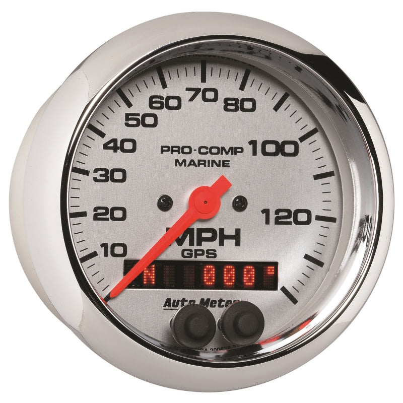 AutoMeter Marine Chrome 3-3/8in 140MPH GPS Speedometer Gauge 200638-35 200638-35 User 3