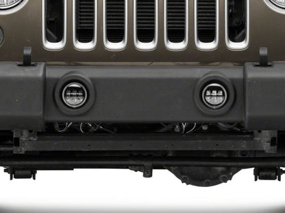 Raxiom 07-18 Jeep Wrangler JK Axial Series 4-In LED Fog Lights w/ Halo J142666 J142666 Photo - Close Up