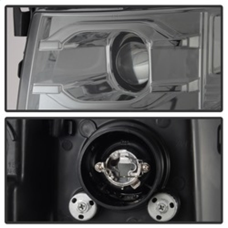 Spyder Chevy Silverado 1500 07-13 Version 3 Projector Headlights - Smoke PRO-YD-CS07V3-LBDRL-SM 5083623 5083623 Photo - Unmounted