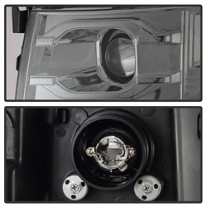 Spyder Chevy Silverado 1500 07-13 Version 3 Projector Headlights - Smoke PRO-YD-CS07V3-LBDRL-SM 5083623 5083623 Photo - Unmounted