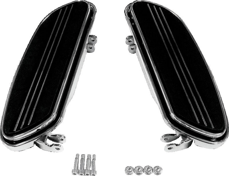 Bikers Choice 86-Up FLH FLT Chrome Extended Floorboard Kit 491328 491328 Photo - Primary